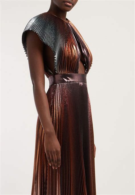 givenchy gold dress price|givenchy pleated dress.